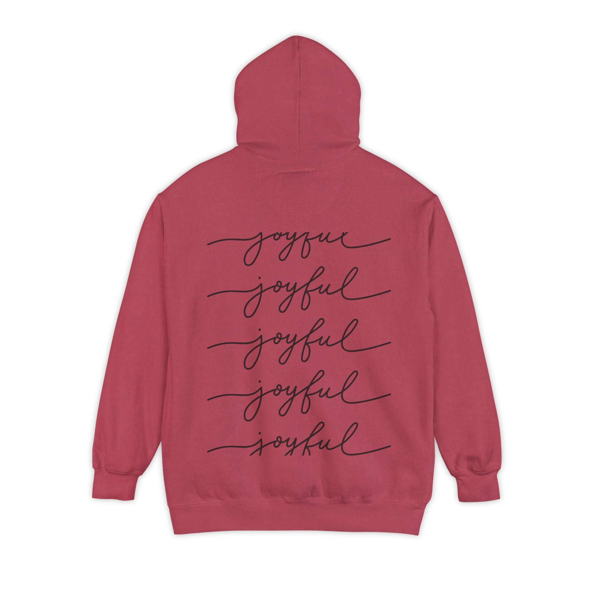 Deer in Glasses Hoodie — Hipster Stag Graphic Pullover (Joyful Script Back)