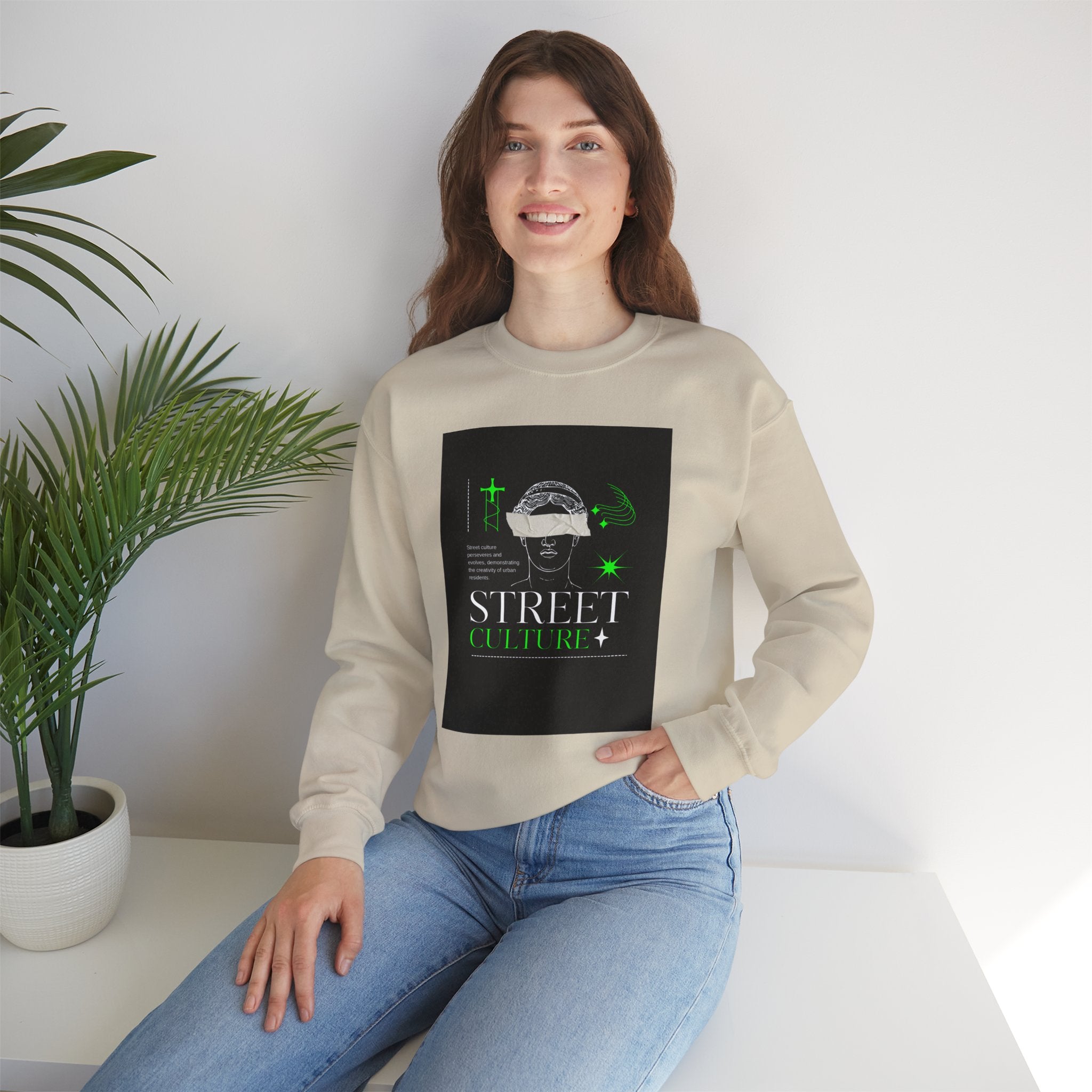 Street Culture Crewneck Sweatshirt — Urban Graphic Pullover