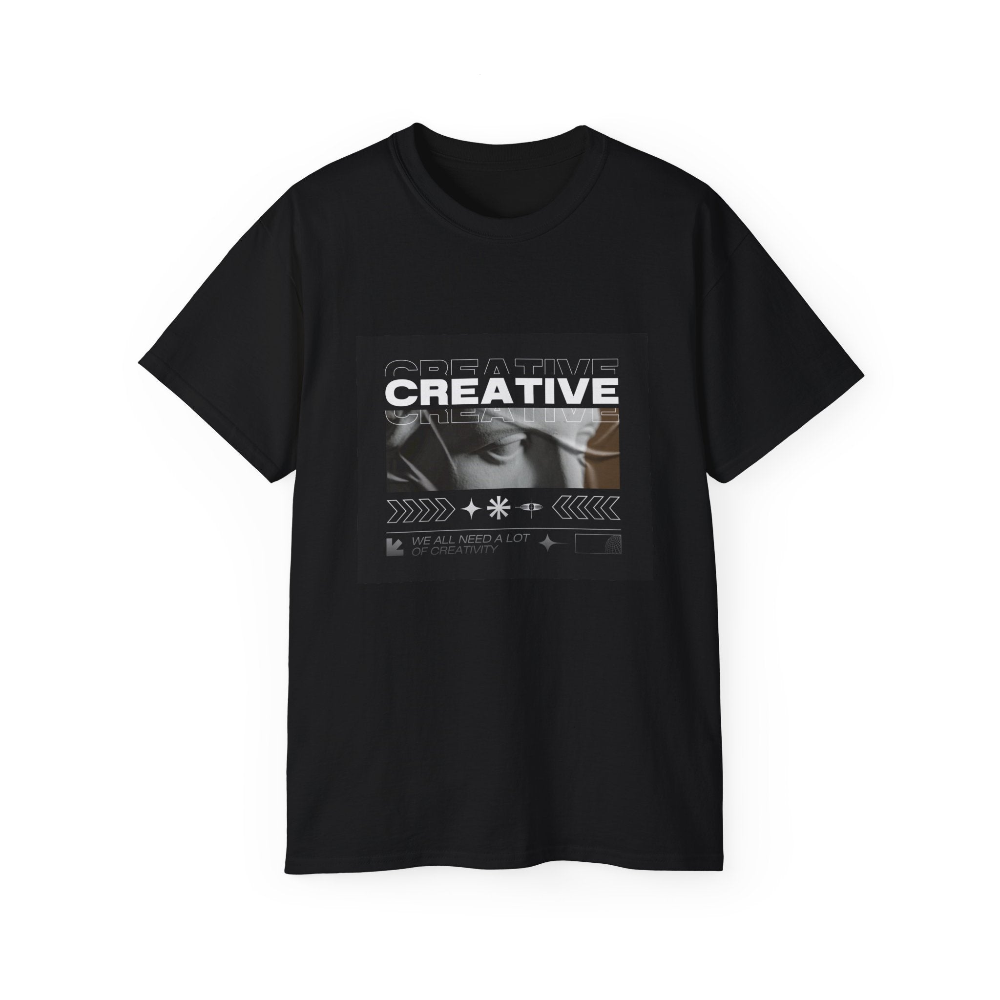 Creative Vintage Photo Tee — "CREATIVE" Graphic T-Shirt