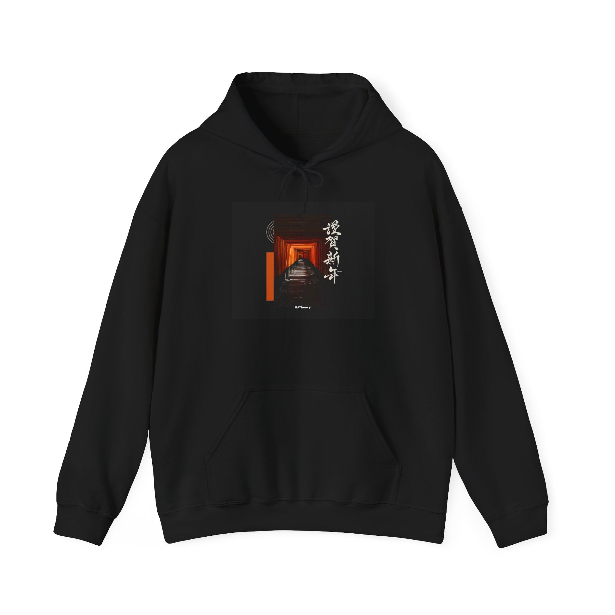 Japanese Torii Gate Hoodie — Sunset Temple Aesthetic Sweatshirt