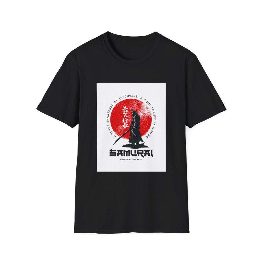 Samurai Graphic T-Shirt - Red Sun Warrior Design