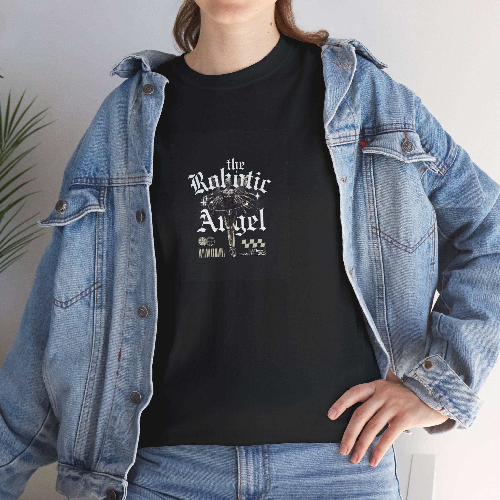 The Romantic Angel Tee - Gothic Graphic Black T-Shirt