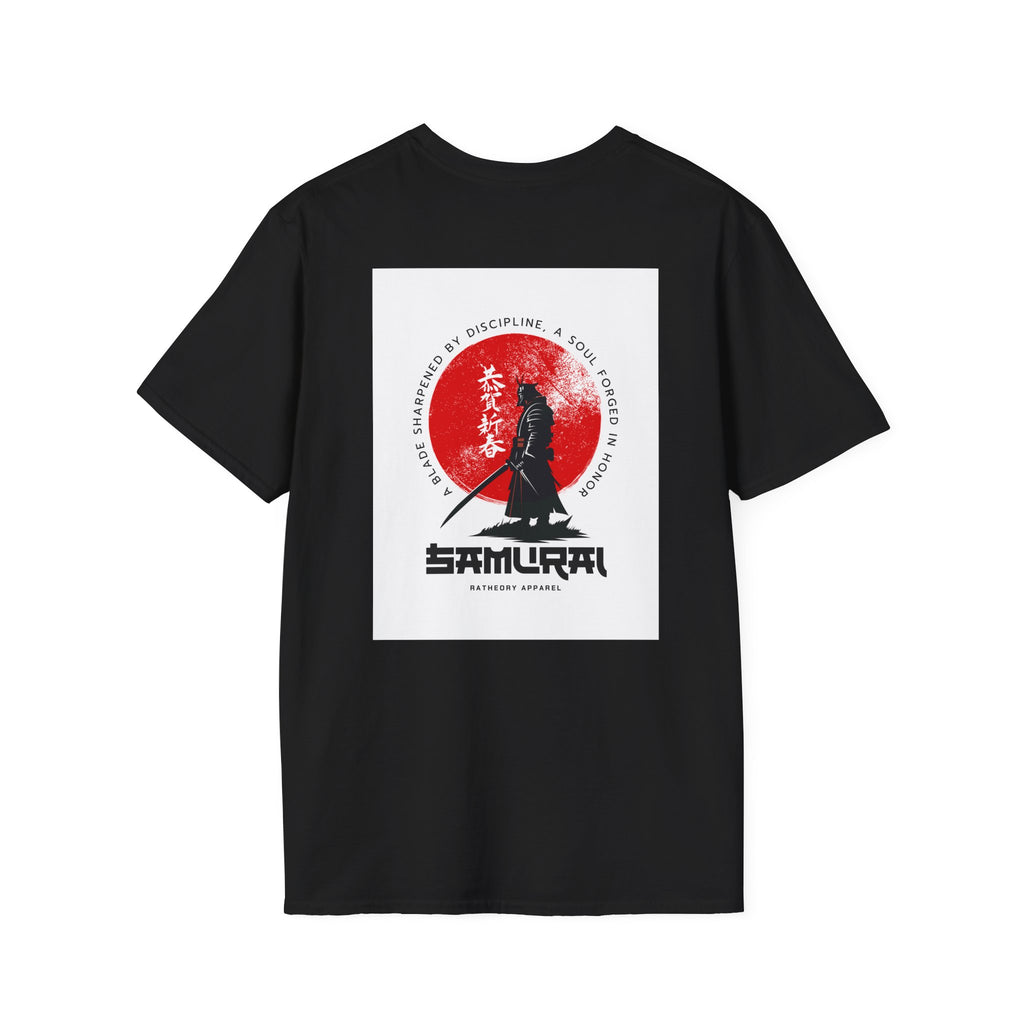 Samurai Graphic T-Shirt - Red Sun Warrior Design
