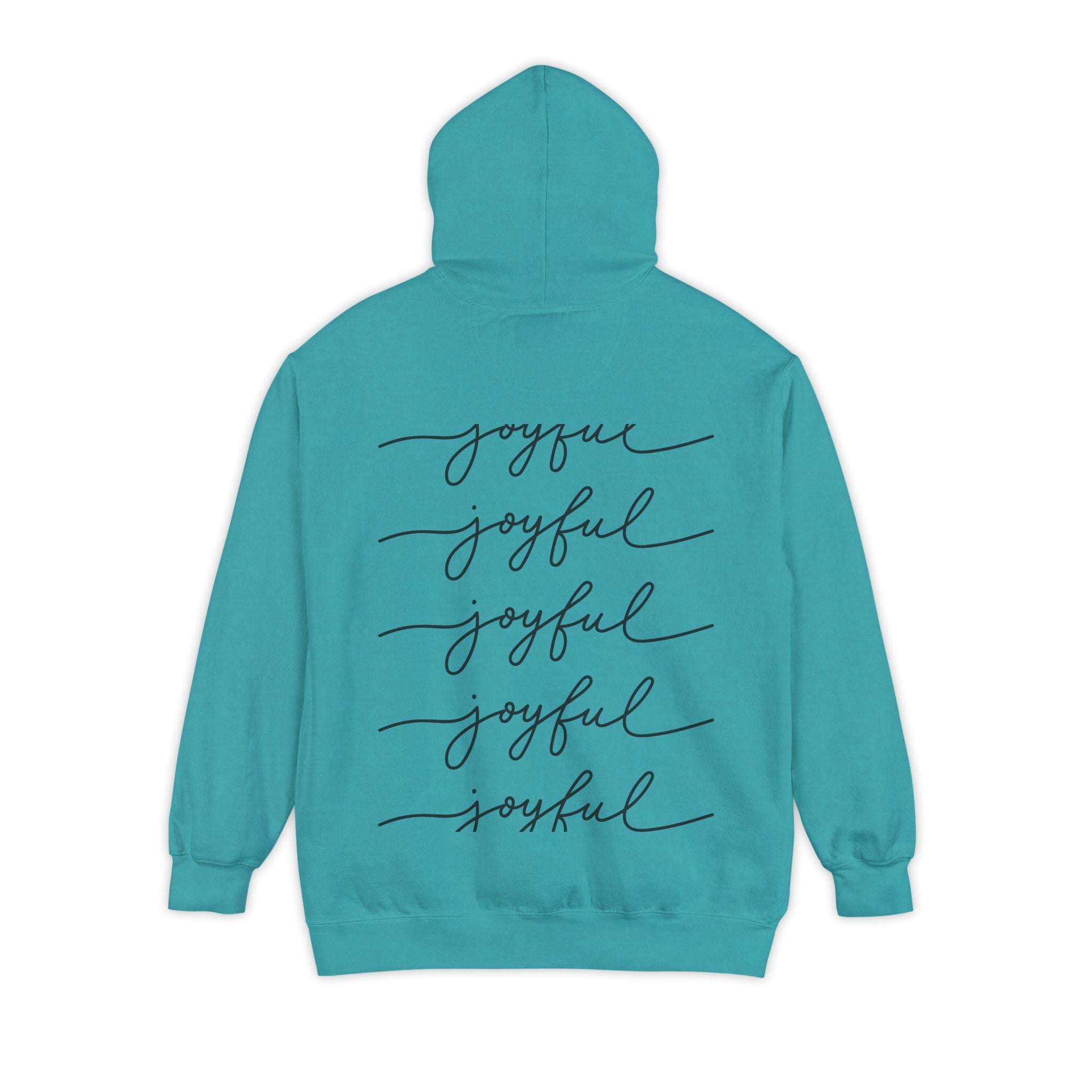 Deer in Glasses Hoodie — Hipster Stag Graphic Pullover (Joyful Script Back)