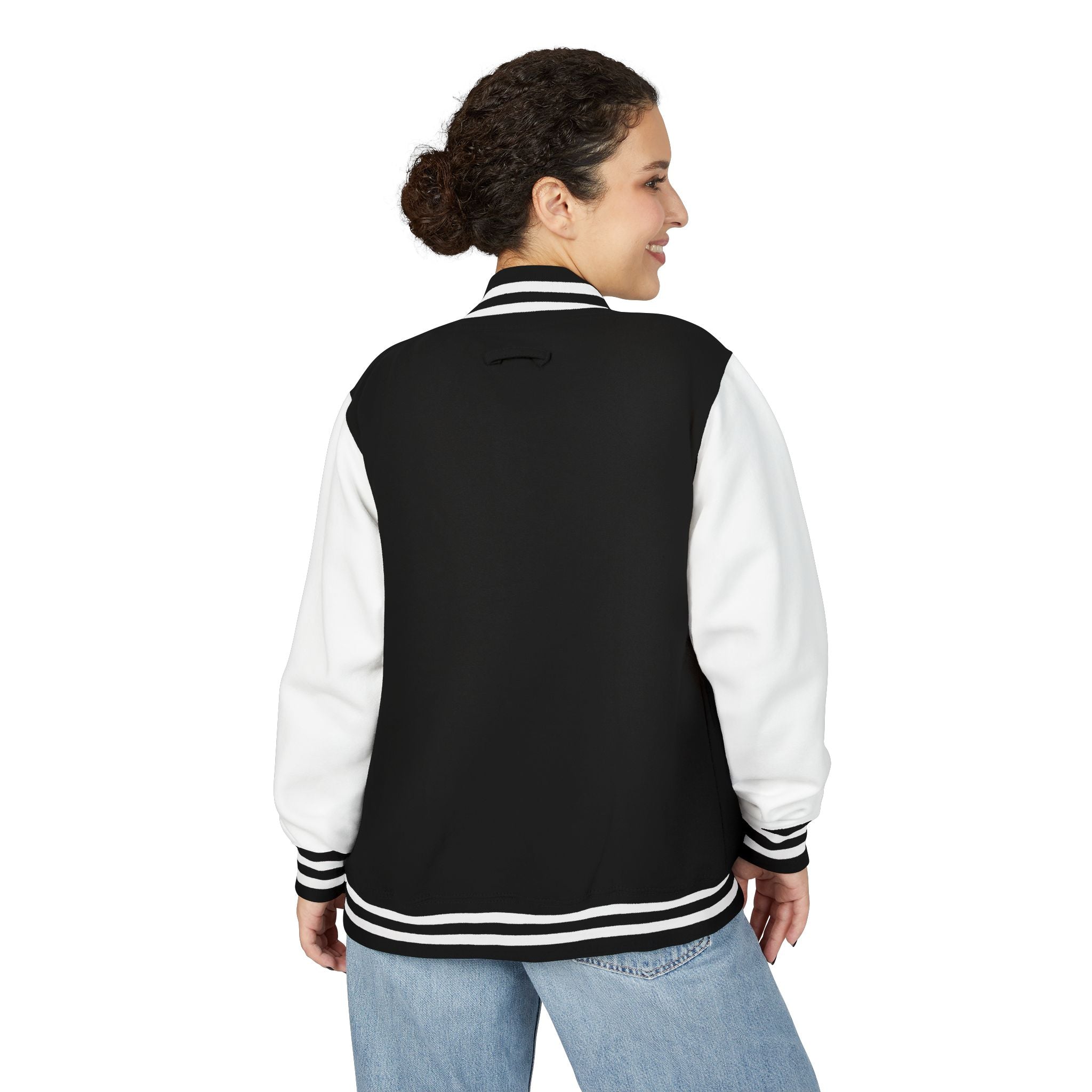 Letterman Jacket — Colorful Roller Skate Couple Embroidered Varsity Jacket