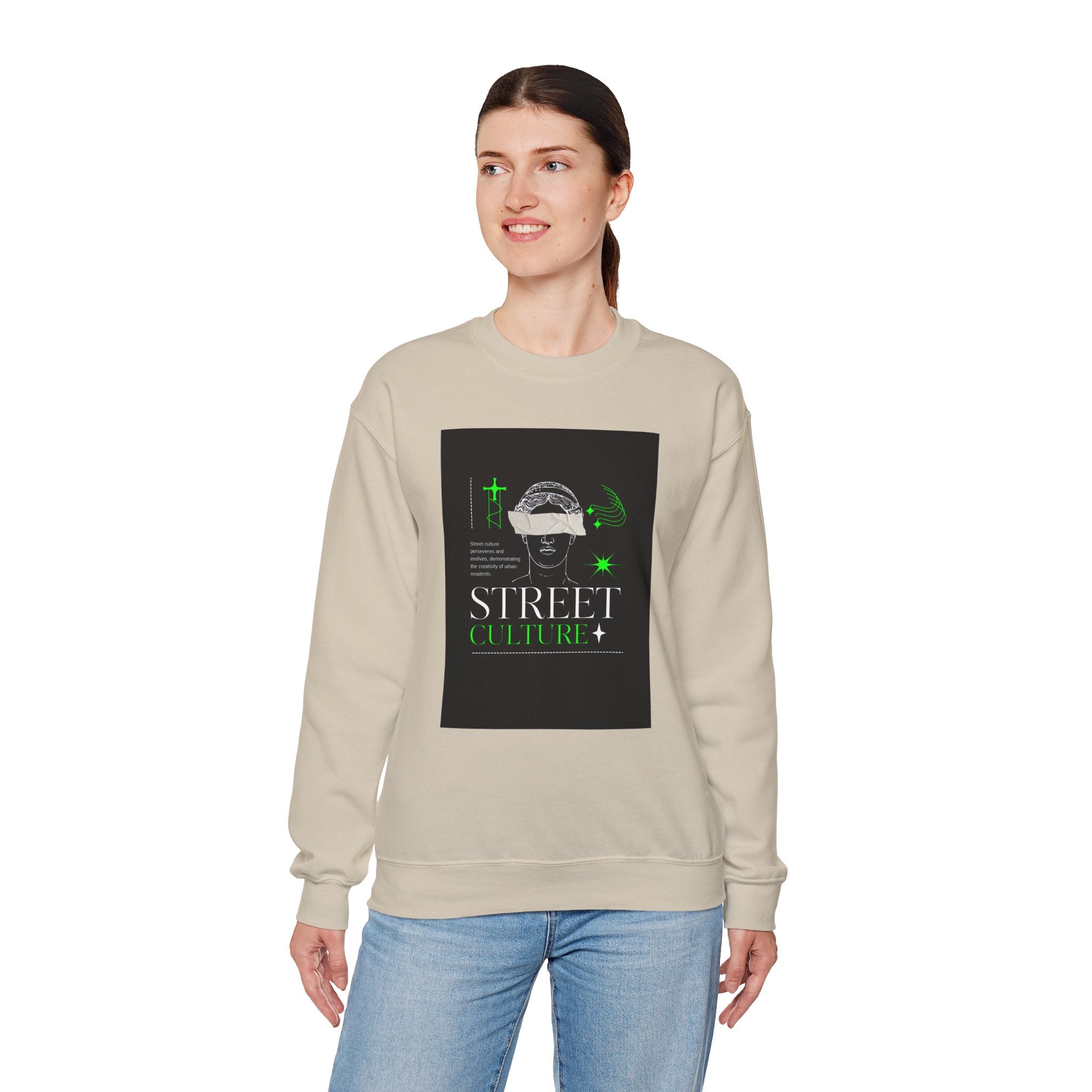 Street Culture Crewneck Sweatshirt — Urban Graphic Pullover