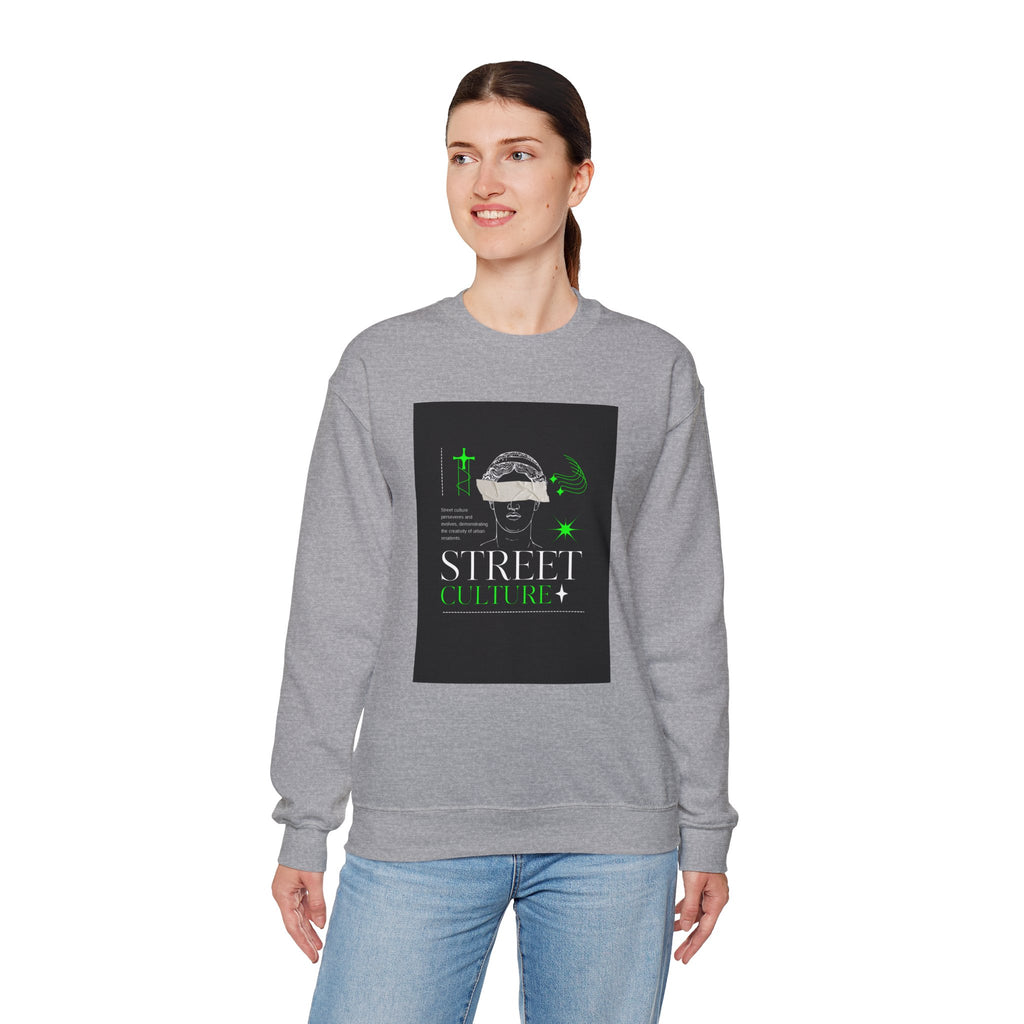 Street Culture Crewneck Sweatshirt — Urban Graphic Pullover