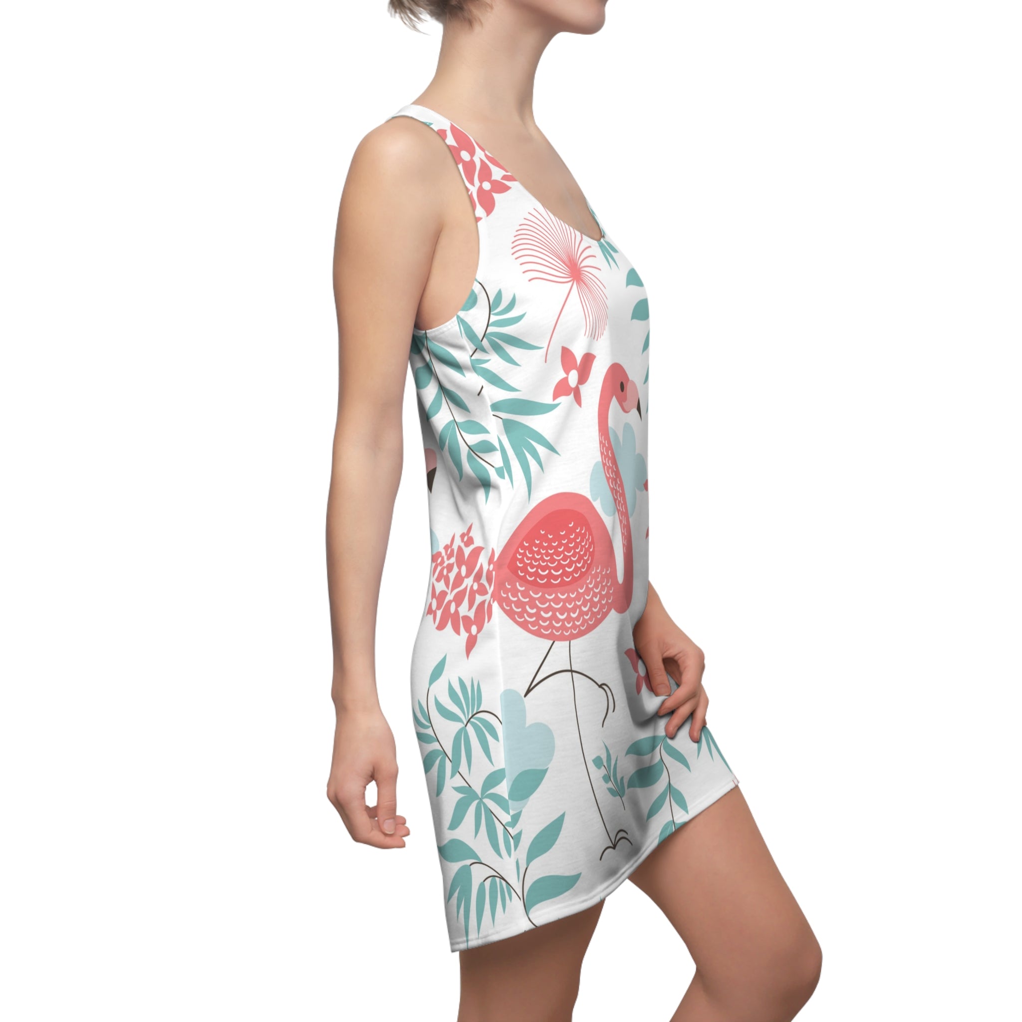 Earthy Smiles Racerback Dress — Cute Eco-Friendly Planet Print