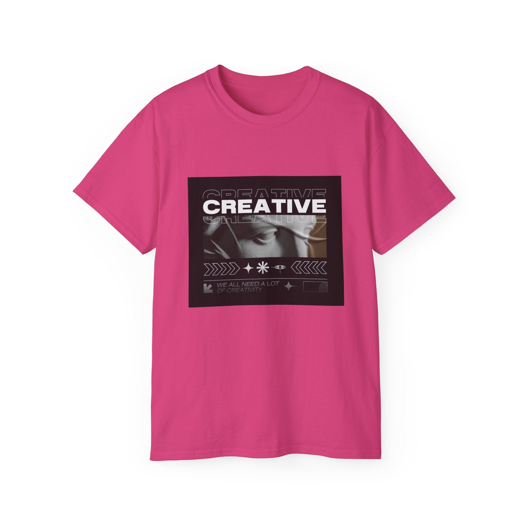 Creative Vintage Photo Tee — "CREATIVE" Graphic T-Shirt