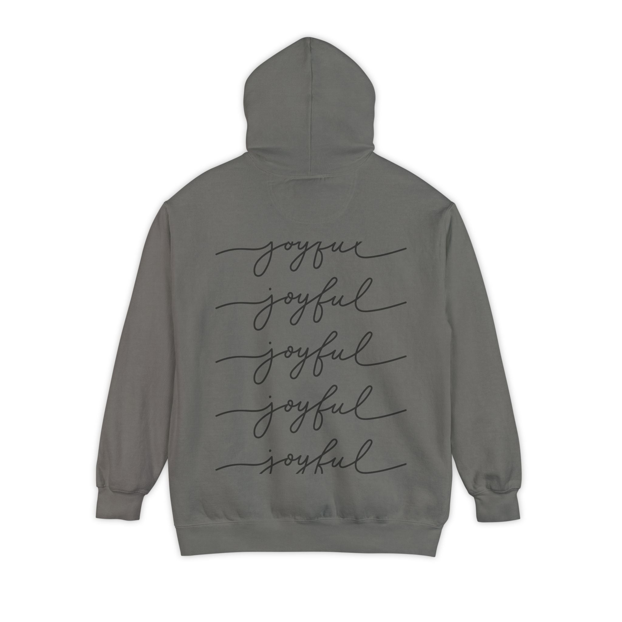 Deer in Glasses Hoodie — Hipster Stag Graphic Pullover (Joyful Script Back)