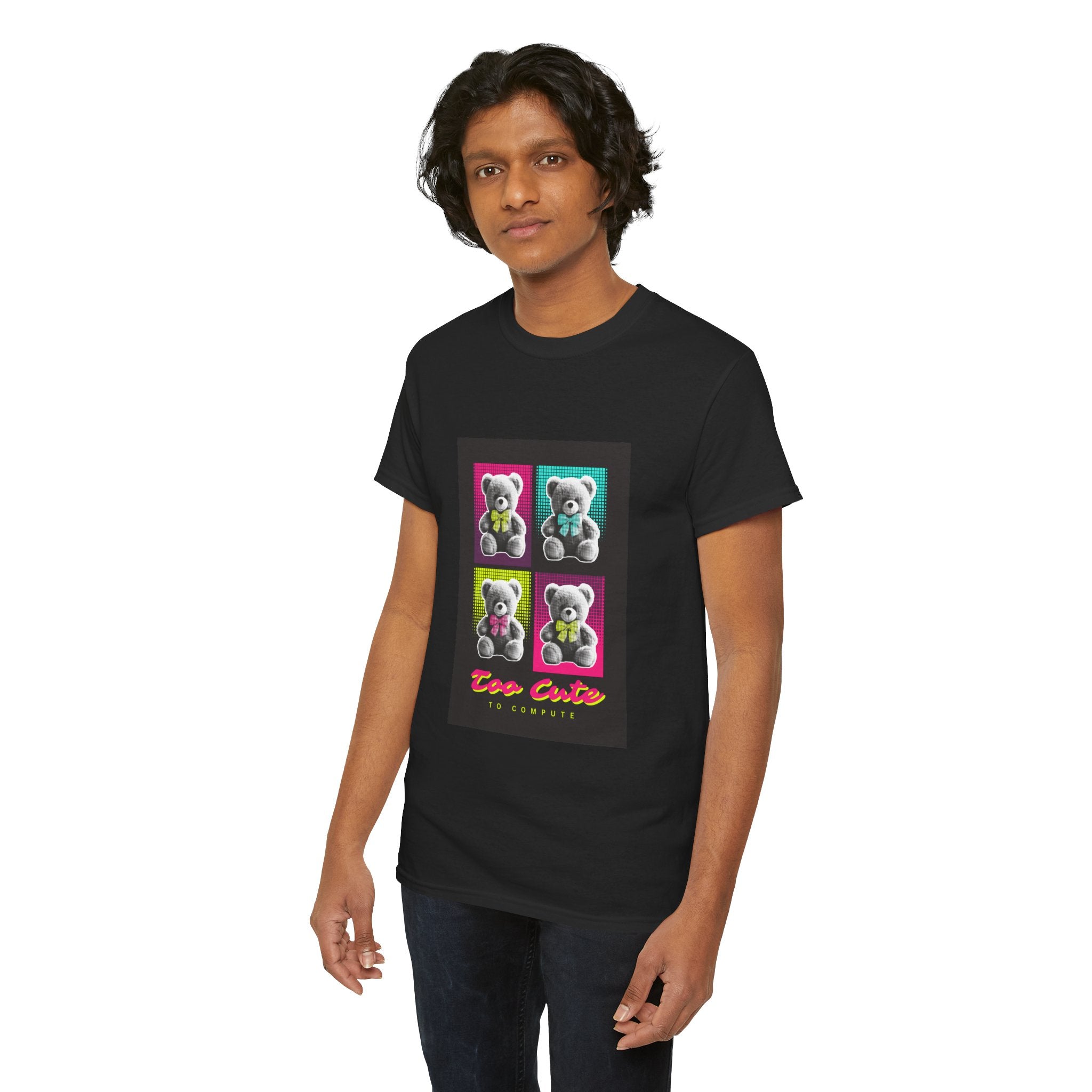 Teddy Bear Tee — "Too Cute" Pop Art Graphic T-Shirt