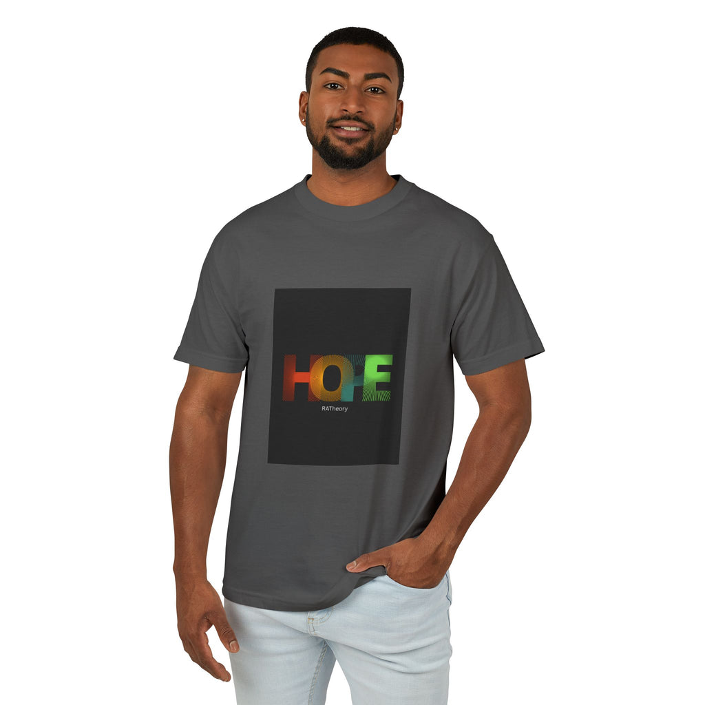 Hope Gradient Tee — Colorful HOPE Graphic Cotton T-Shirt