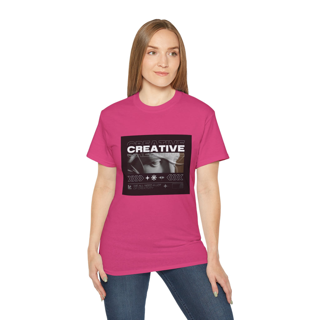 Creative Vintage Photo Tee — "CREATIVE" Graphic T-Shirt