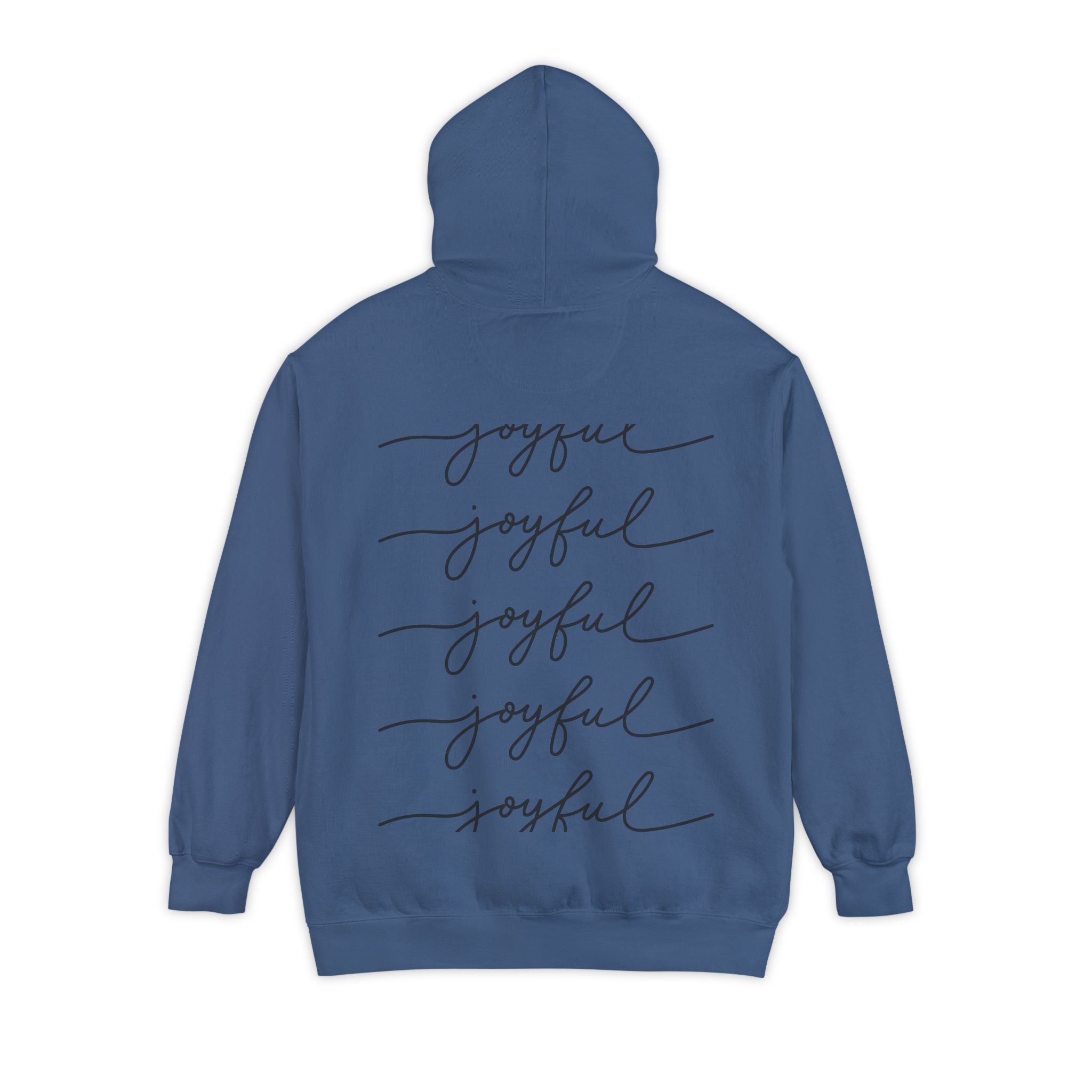 Deer in Glasses Hoodie — Hipster Stag Graphic Pullover (Joyful Script Back)