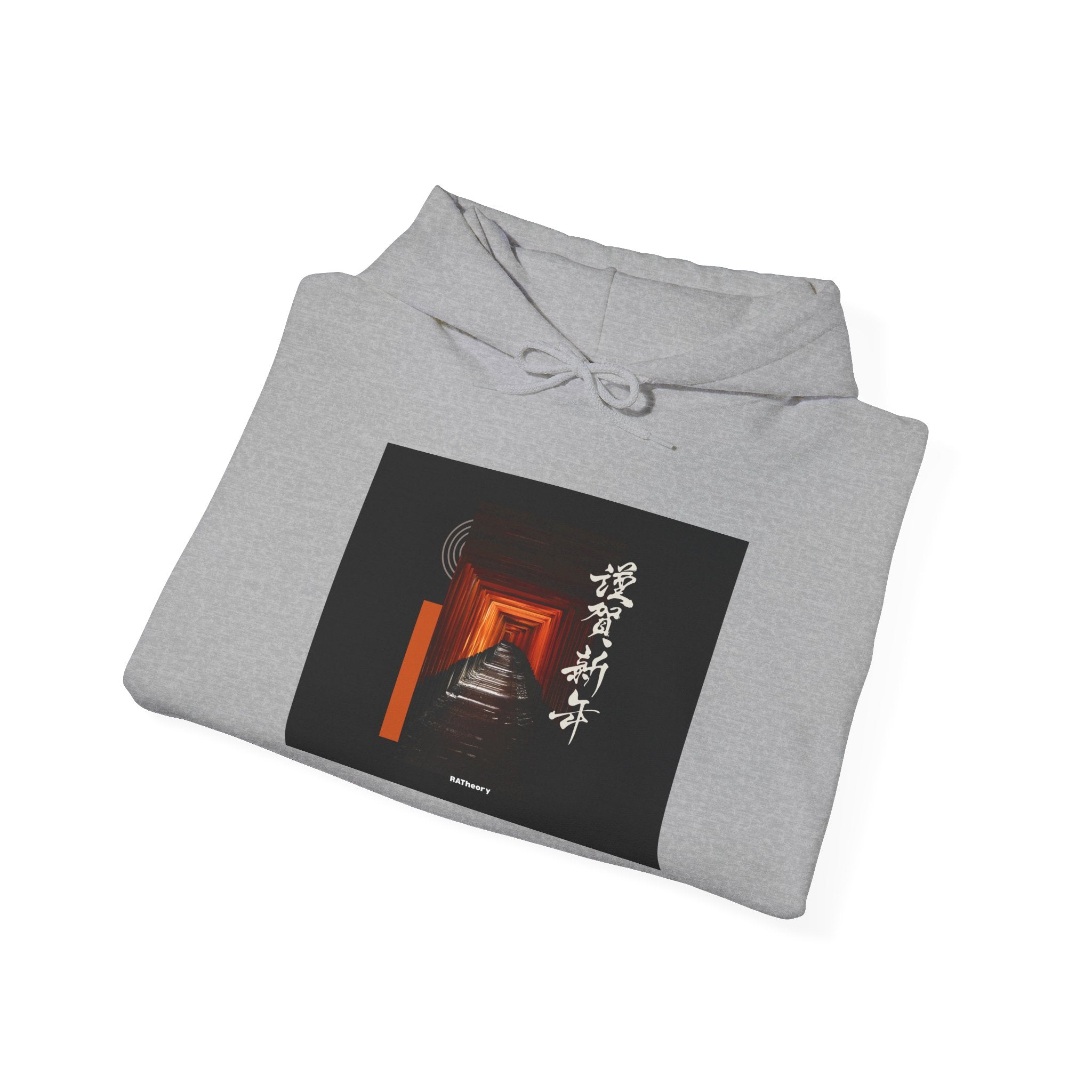 Japanese Torii Gate Hoodie — Sunset Temple Aesthetic Sweatshirt