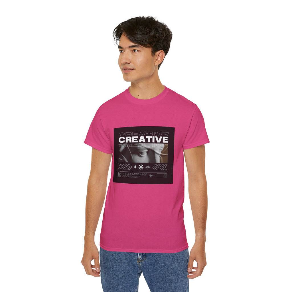 Creative Vintage Photo Tee — "CREATIVE" Graphic T-Shirt