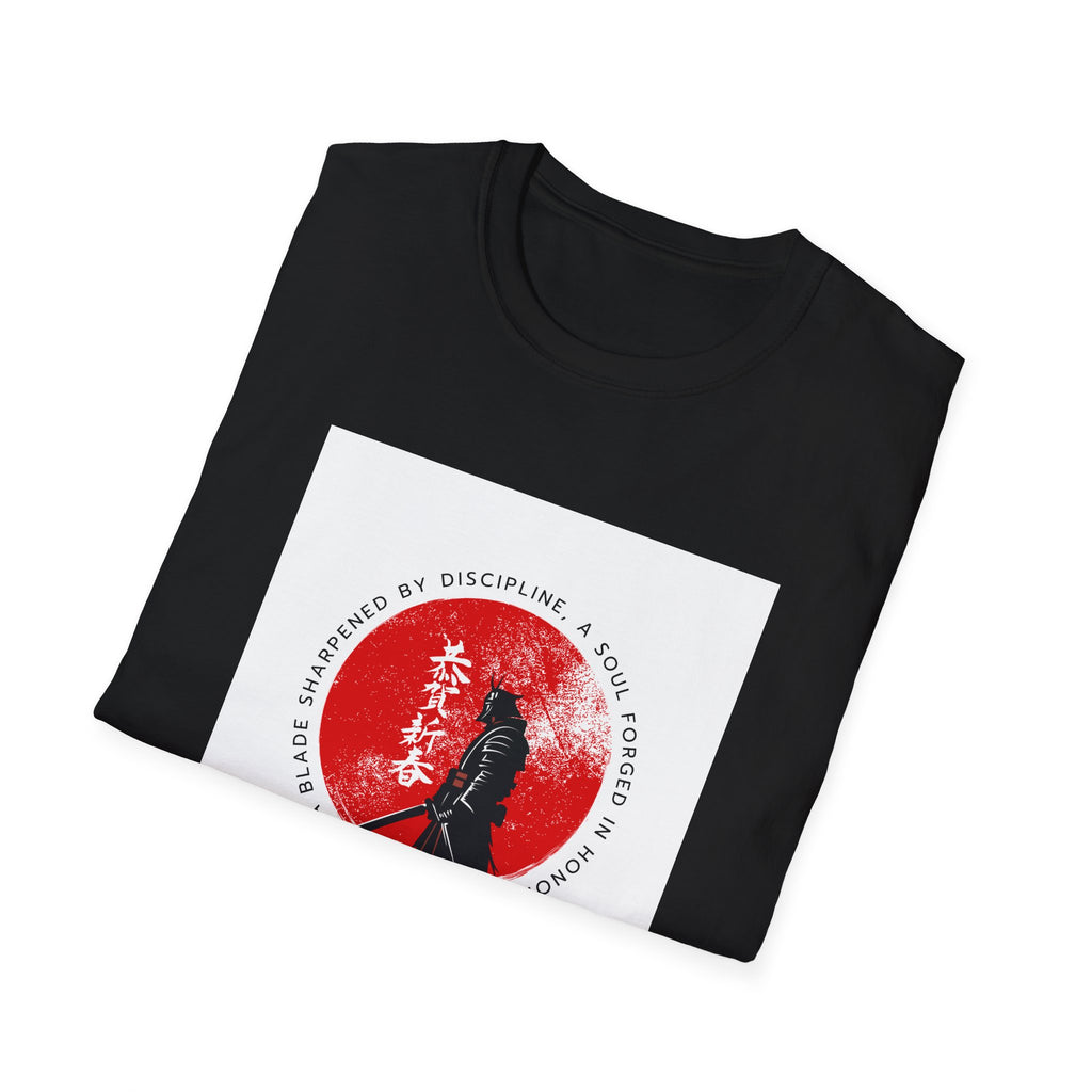 Samurai Graphic T-Shirt - Red Sun Warrior Design