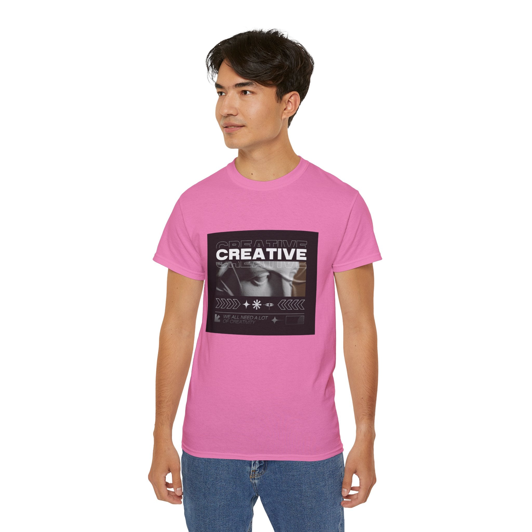 Creative Vintage Photo Tee — "CREATIVE" Graphic T-Shirt